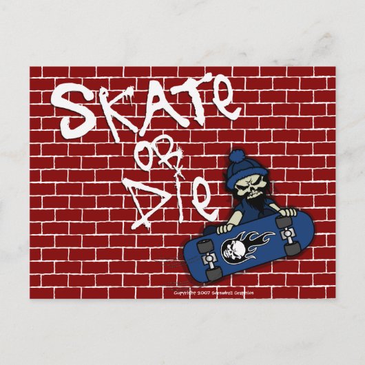 Schaats of Die Briefkaart (Voorkant)