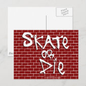 Schaats of Die Briefkaart (Voorkant / Achterkant)