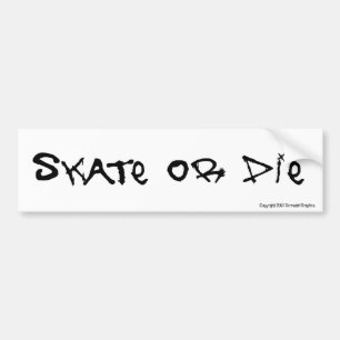 Schaats of Die Bumpersticker