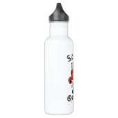 Schaats of die grappige Skeleton Skateboarder Waterfles (Links)