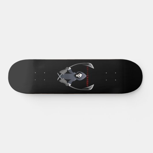 Schaats of Die Japans Grim Reaper Kanji Persoonlijk Skateboard (Horizontaal)