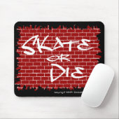 Schaats of Die Mousepad Muismat (Met muis)