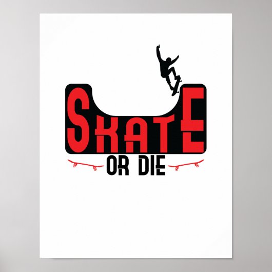 Schaats of Die Poster (Voorkant)