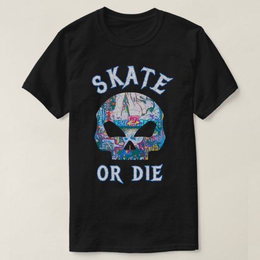 Schaats of Die Premium T-shirt (Design voorkant)