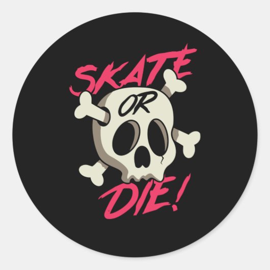 Schaats of Die Ronde Sticker (Voorkant)