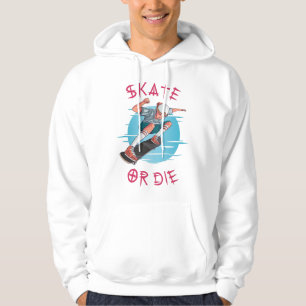 Schaats of die Skateboarder Boy Hoodie