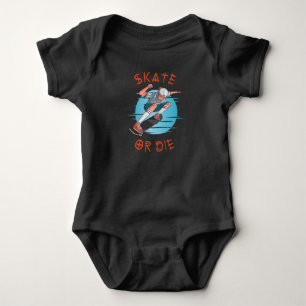 Schaats of die Skateboarder Boy Romper