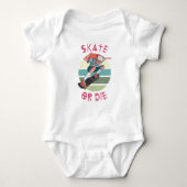 Schaats of die Skateboarder Boy Romper (Voorkant)
