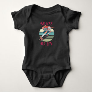 Schaats of die Skateboarder Boy Romper