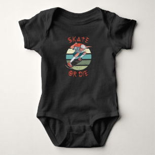 Schaats of die Skateboarder Boy Romper