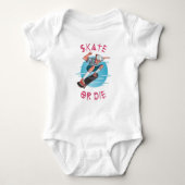 Schaats of die Skateboarder Boy Romper (Voorkant)