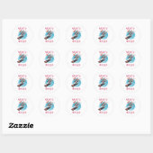 Schaats of die Skateboarder Boy Ronde Sticker (Vel)