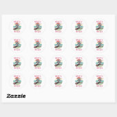 Schaats of die Skateboarder Boy Ronde Sticker (Vel)