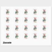 Schaats of die Skateboarder Boy Ronde Sticker (Vel)