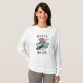 Schaats of die Skateboarder Boy T-shirt (Voorkant volledig)