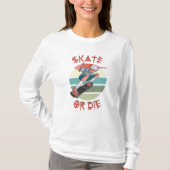 Schaats of die Skateboarder Boy T-shirt (Voorkant)