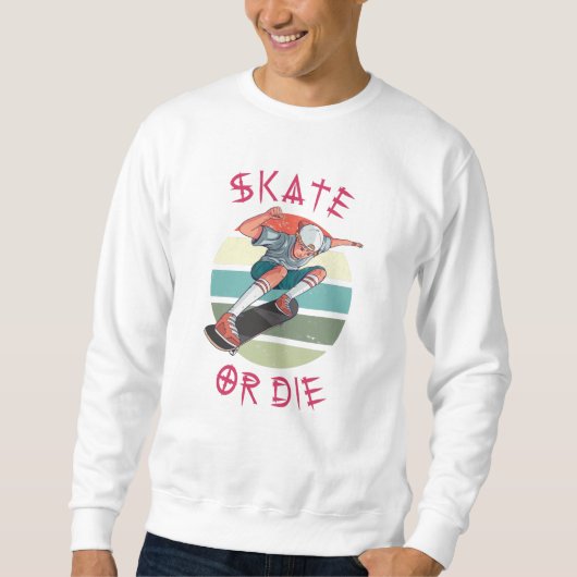 Schaats of die Skateboarder Boy Trui (Voorkant)