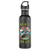 Schaats of die Skateboarder Boy Waterfles (Voorkant)