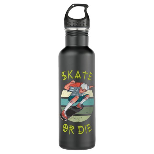 Schaats of die Skateboarder Boy Waterfles (Voorkant)