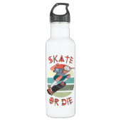 Schaats of die Skateboarder Boy Waterfles (Voorkant)