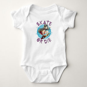 Schaats of die Skateboarder Girl Romper