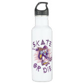 Schaats of die Skateboarder Girl Waterfles (Voorkant)