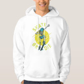 Schaats of die Skeleton Skateboarder Hoodie (Voorkant)