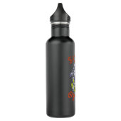 Schaats of die Skeleton Skateboarder Waterfles (Links)