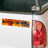 Schaats- of sterbumpersticker (rollerskaten) bumpersticker (Op Truck)