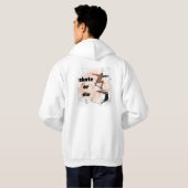 Schaats of sterf Grunge Skate Hoodie (Achterkant volledig)