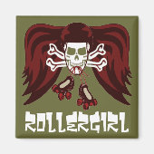 Schaats of sterf met engel vleugels magneet (Voorkant)