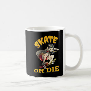 Schaats of sterf skateboarder meisje koffiemok