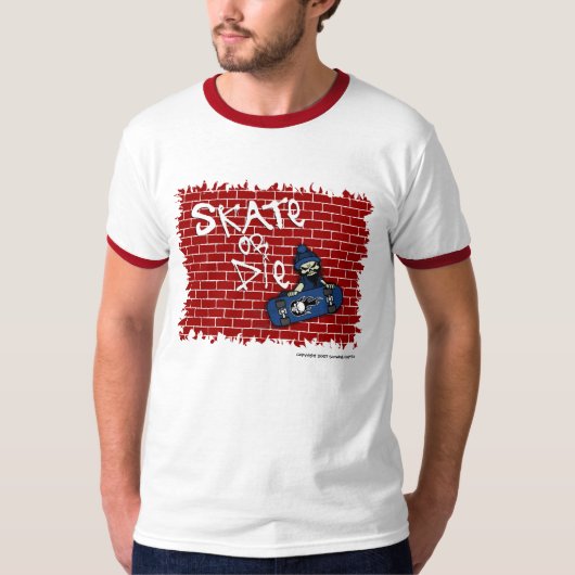 Schaats of sterf T-shirt (Voorkant)