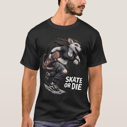 Schaats of Sterf T-shirt (Voorkant)