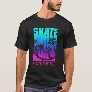 Schaats of sterft, skateboardstraat Extreme Attitu T-shirt
