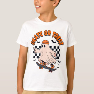 Schaats of Treat Ghost Halloween T-shirt