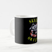 Schaats- of vliegkeletskateboarder koffiemok (Voorkant links)