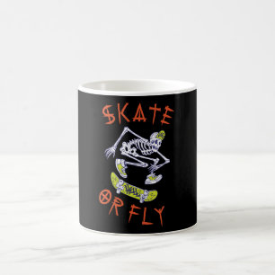 Schaats- of vliegkeletskateboarder koffiemok