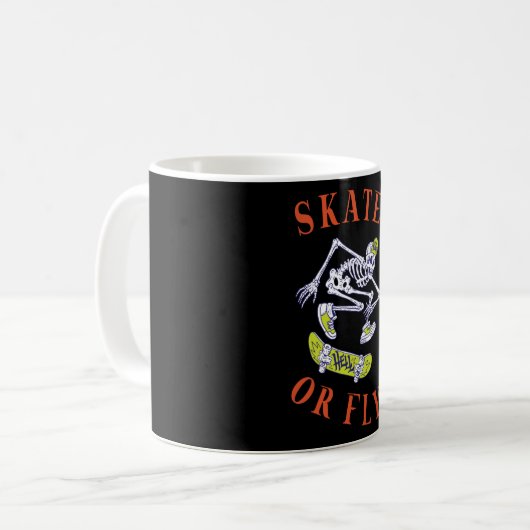 Schaats- of vliegkeletskateboarder koffiemok (Voorkant links)