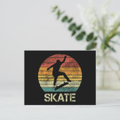 Schaats Olli ontwerp voor skaters Feestdagenkaart (Staand voorkant)