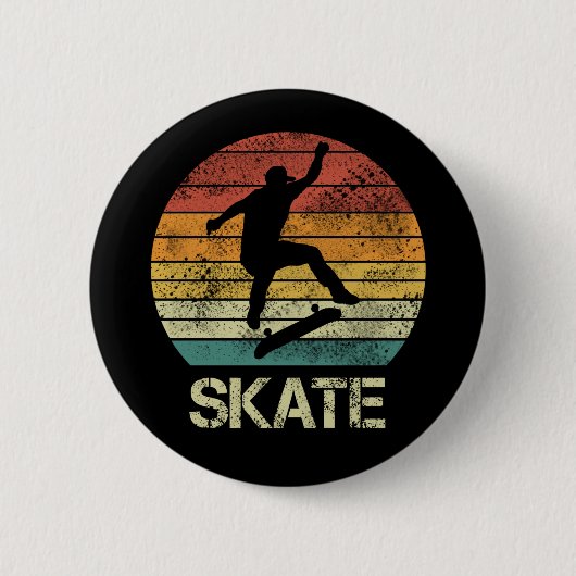 Schaats Olli  ontwerp voor skaters Ronde Button 5,7 Cm (Voorkant)