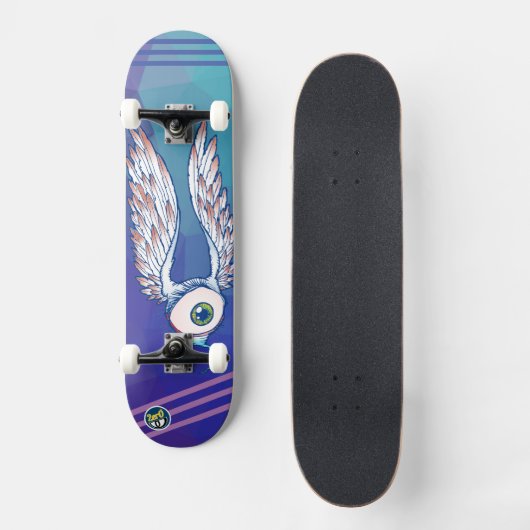 Schaats Oogst met vleugels Persoonlijk Skateboard (Voorkant)