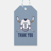Schaats op Over Ice Hockey Bedankt Label Cadeaulabel (Voorkant)