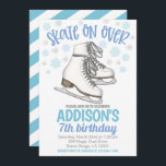 Schaats op Over Ice Schaats Verjaardag Kaart<br><div class="desc">Schaatsfeestje Verjaardag Nodig Schaats uit over! Schattigee schaatsfeest nodig je uit voor je volgende verjaardagsfeest!</div>