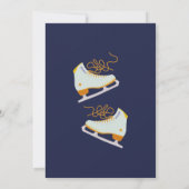 Schaats op Over-Ice-Skating Retro Verjaardag Kaart (Achterkant)