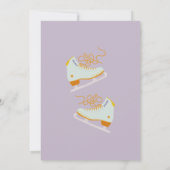 Schaats op Over-Ice-Skating Retro Verjaardag Kaart (Achterkant)