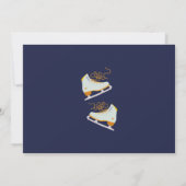 Schaats op Over Ice-Skating Retro Verjaardagsfoto Kaart (Achterkant)