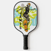 Schaats or Die: De ondode Shredder Gepersonaliseer Pickleball Paddle (Voorkant)