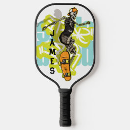 Schaats or Die: De ondode Shredder Gepersonaliseer Pickleball Paddle