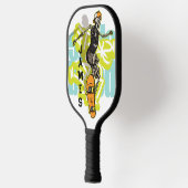 Schaats or Die: De ondode Shredder Gepersonaliseer Pickleball Paddle (Links)